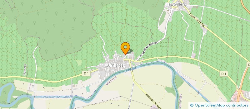 localisation de l'entreprise MONSIEUR DANIEL MAQUIN  CUMIERES