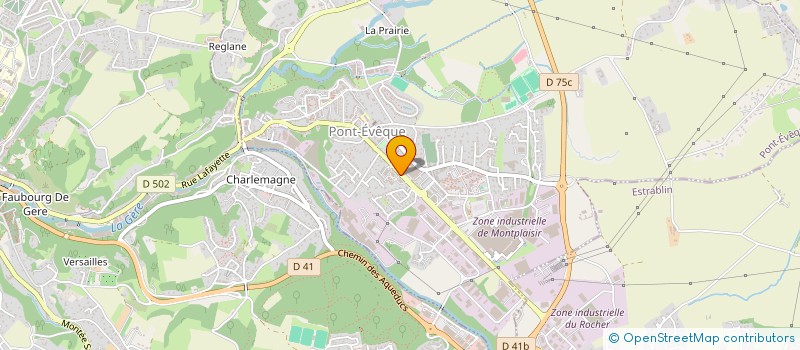 localisation de l'entreprise MONSIEUR DANIEL MARCE  PONT-EVEQUE