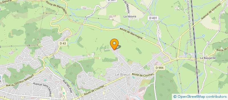 localisation de l'entreprise MONSIEUR DANIEL MARCHAND  LE BREUIL