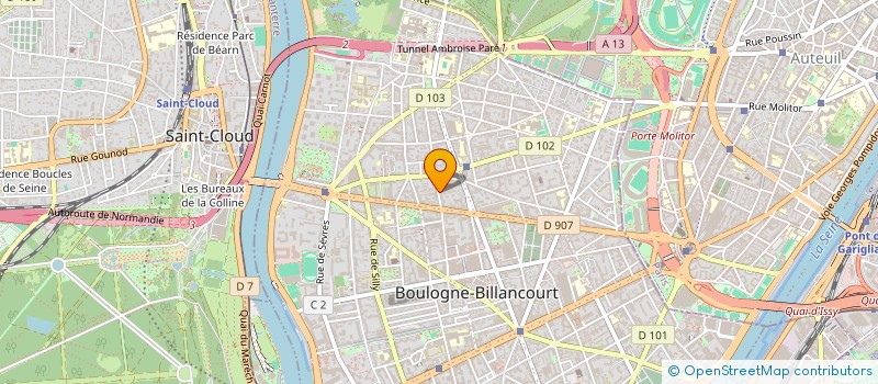 localisation de l'entreprise MONSIEUR DANIEL MARCHENA à BOULOGNE-BILLANCOURT