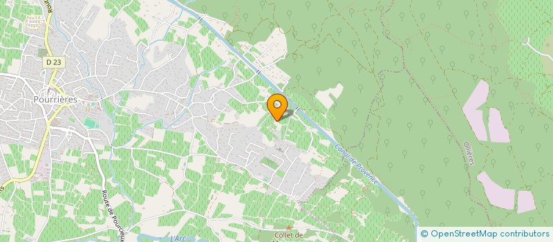 localisation de l'entreprise MONSIEUR DANIEL MARCON  POURRIERES