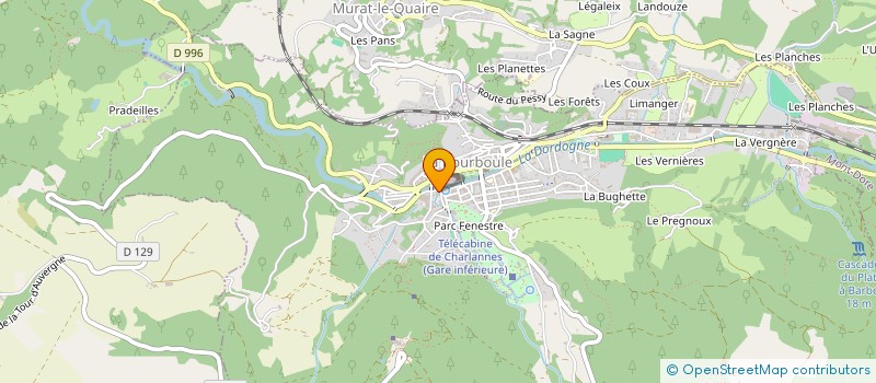 localisation de l'entreprise MONSIEUR DANIEL MARIATTE  LA BOURBOULE