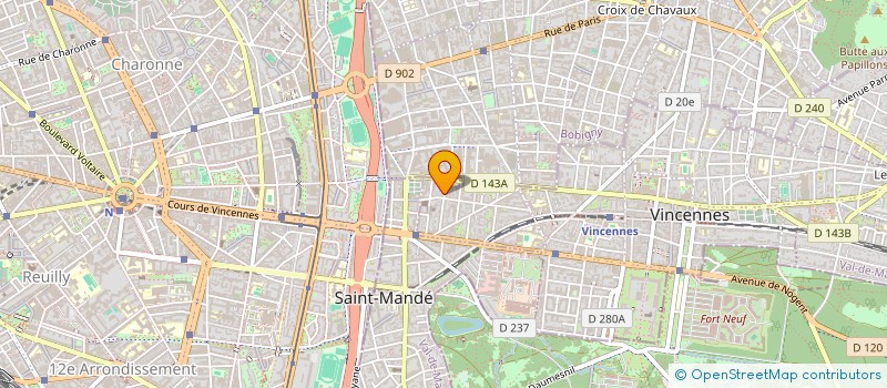 localisation de l'entreprise MONSIEUR DANIEL MARIE SCHEMANN à VINCENNES