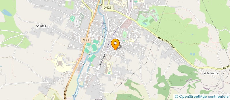 localisation de l'entreprise MONSIEUR DANIEL MARIN  AUCH