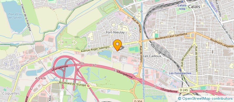 localisation de l'entreprise MONSIEUR DANIEL MARMIN  CALAIS