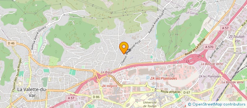 localisation de l'entreprise MONSIEUR DANIEL MARQUET à LA VALETTE-DU-VAR