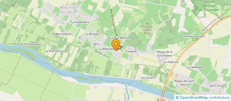 localisation de l'entreprise MONSIEUR DANIEL MARQUET  BEAUMONT-EN-VERON