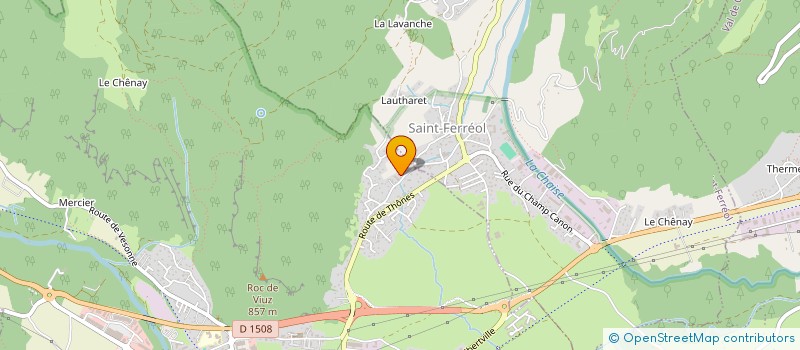 localisation de l'entreprise MONSIEUR DANIEL MARTAU  FAVERGES-SEYTHENEX