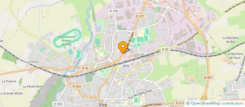 localisation de l'entreprise MONSIEUR DANIEL MARTIN  VIRE-NORMANDIE