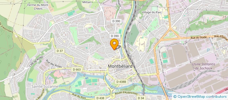 localisation de l'entreprise MONSIEUR DANIEL MARTIN  MONTBELIARD