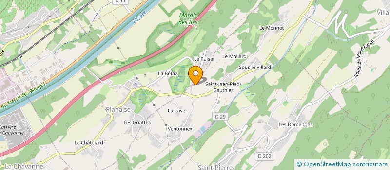 localisation de l'entreprise MONSIEUR DANIEL MARTIN  VILLARD D'HERY