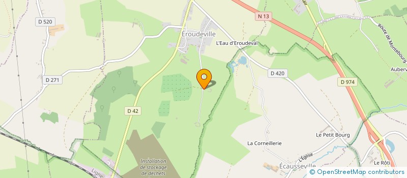 localisation de l'entreprise MONSIEUR DANIEL MARTINET  EROUDEVILLE