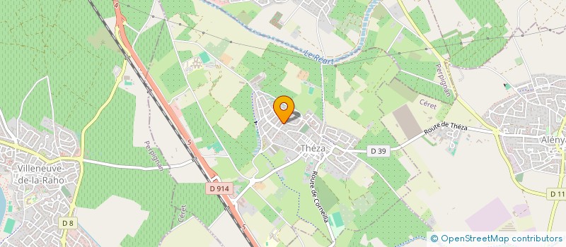 localisation de l'entreprise MONSIEUR DANIEL MARTINEZ  THEZA