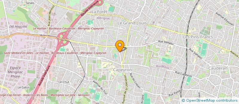 localisation de l'entreprise MONSIEUR DANIEL MARTINEZ LAVILLA  MERIGNAC