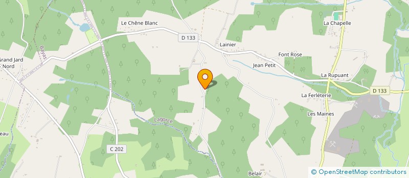 localisation de l'entreprise MONSIEUR DANIEL MARTRENCHARD  COUTRAS