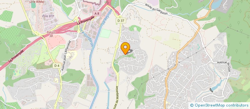 localisation de l'entreprise MONSIEUR DANIEL MASSIERA BRONQUART à FREJUS