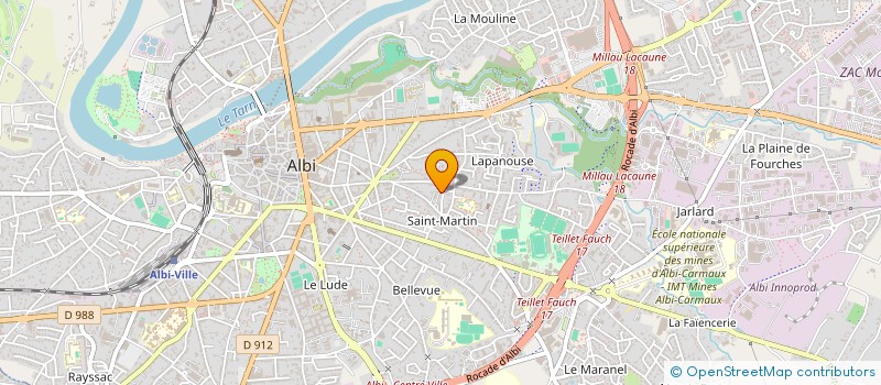 localisation de l'entreprise MONSIEUR DANIEL MATOK à ALBI