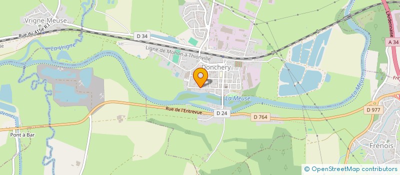 localisation de l'entreprise MONSIEUR DANIEL MATTON  DONCHERY