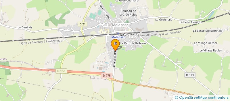 localisation de l'entreprise MONSIEUR DANIEL MAUDET à MALANSAC