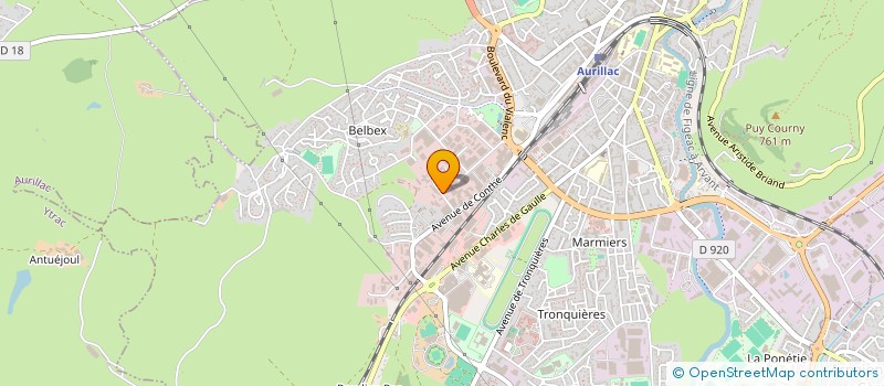 localisation de l'entreprise MONSIEUR DANIEL MAURIAC à AURILLAC