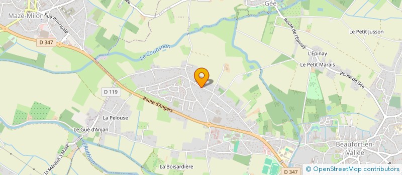 localisation de l'entreprise MONSIEUR DANIEL MAUSSION  BEAUFORT-EN-ANJOU