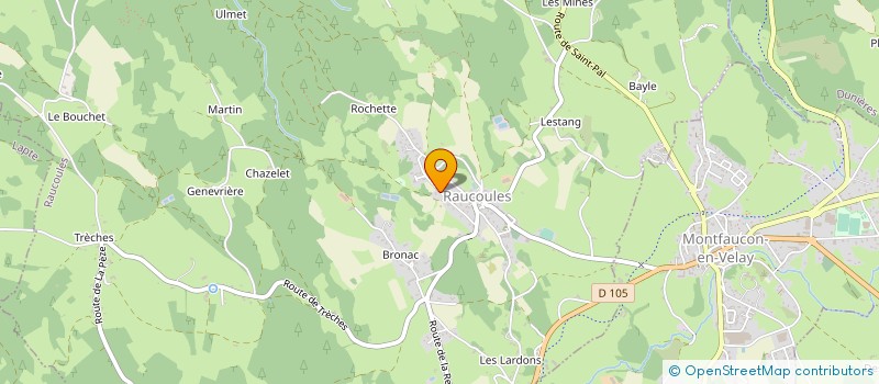 localisation de l'entreprise MONSIEUR DANIEL MAY  RAUCOULES