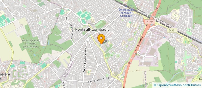 localisation de l'entreprise MONSIEUR DANIEL MBANGA BELESI  PONTAULT-COMBAULT
