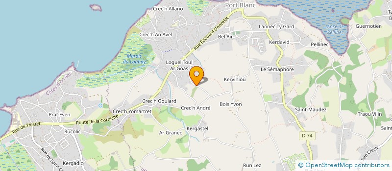 localisation de l'entreprise MONSIEUR DANIEL MELL-TALLEC  PENVENAN