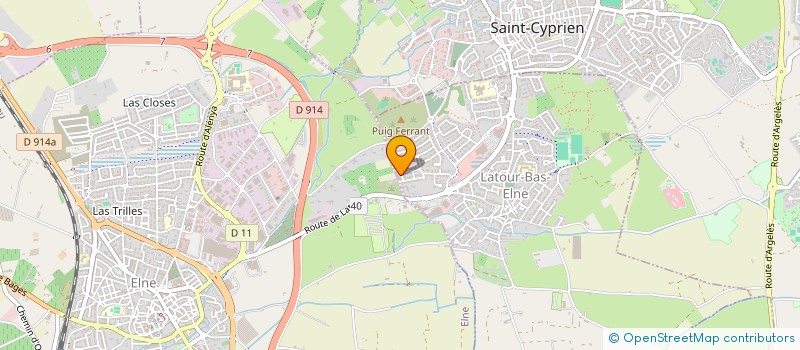 localisation de l'entreprise MONSIEUR DANIEL MELLADO  LATOUR-BAS-ELNE