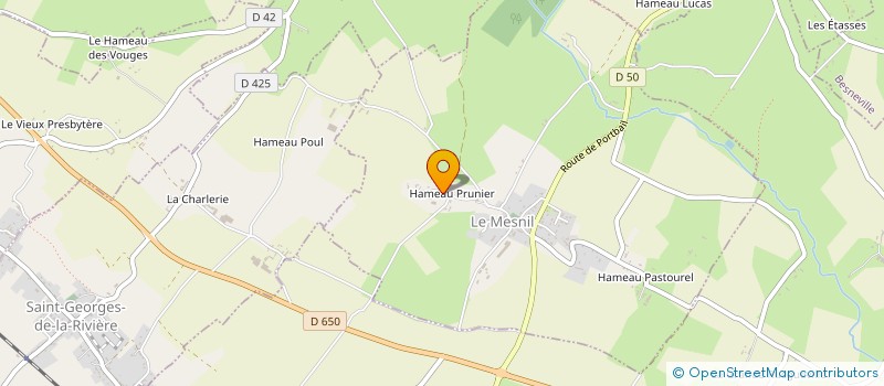 localisation de l'entreprise MONSIEUR DANIEL MELLET  LE MESNIL