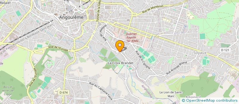 localisation de l'entreprise MONSIEUR DANIEL MENARD à ANGOULEME
