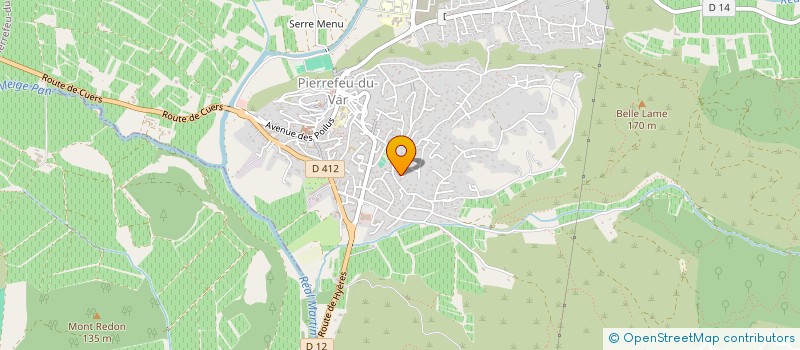 localisation de l'entreprise MONSIEUR DANIEL MENARD  PIERREFEU-DU-VAR