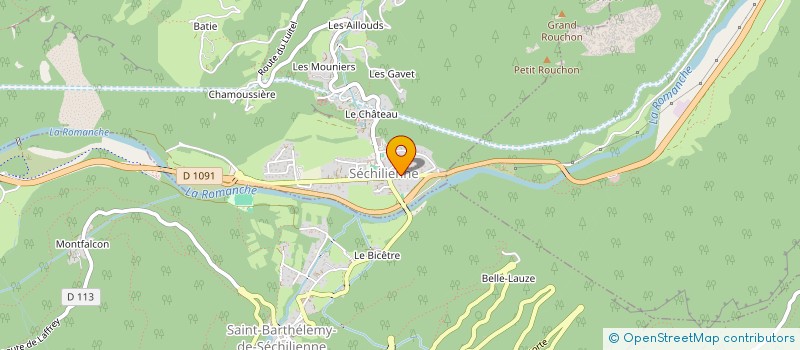 localisation de l'entreprise MONSIEUR DANIEL MENEGHELLI  SECHILIENNE