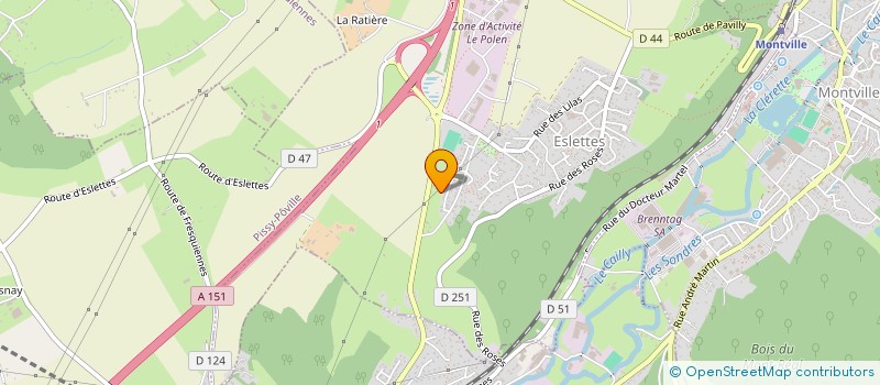 localisation de l'entreprise MONSIEUR DANIEL MENGA MOBOKA  ESLETTES