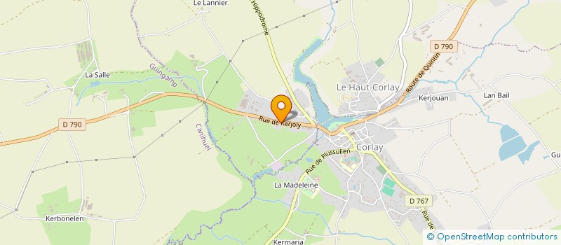 localisation de l'entreprise MONSIEUR DANIEL MENOU  LE HAUT-CORLAY