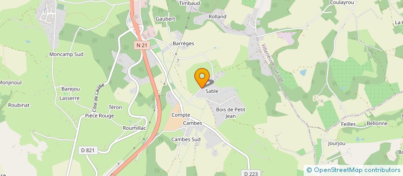 localisation de l'entreprise MONSIEUR DANIEL MERCADIER à PUJOLS