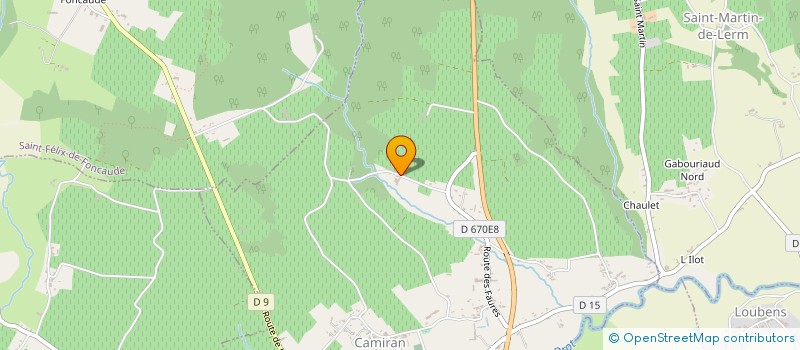 localisation de l'entreprise MONSIEUR DANIEL MERCIER  CAMIRAN