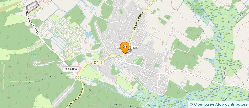 localisation de l'entreprise MONSIEUR DANIEL MERCIER  LES MATHES