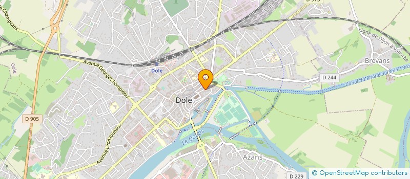 localisation de l'entreprise MONSIEUR DANIEL MERMET à DOLE
