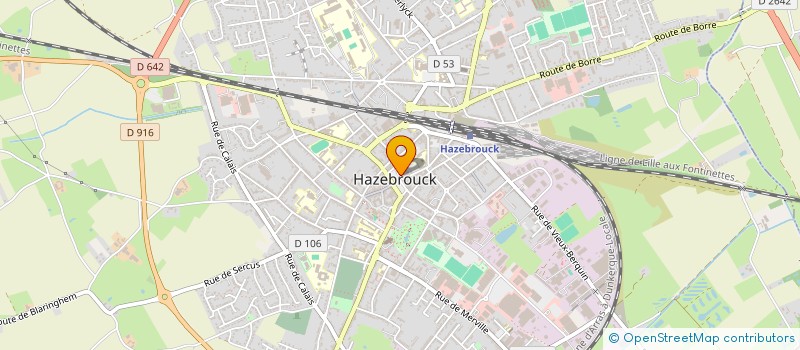 localisation de l'entreprise MONSIEUR DANIEL MERVEILLIE à HAZEBROUCK
