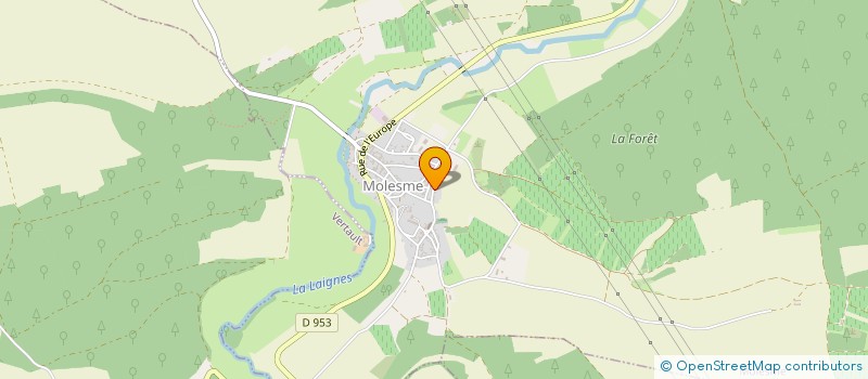 localisation de l'entreprise MONSIEUR DANIEL METTETAL  MOLESME