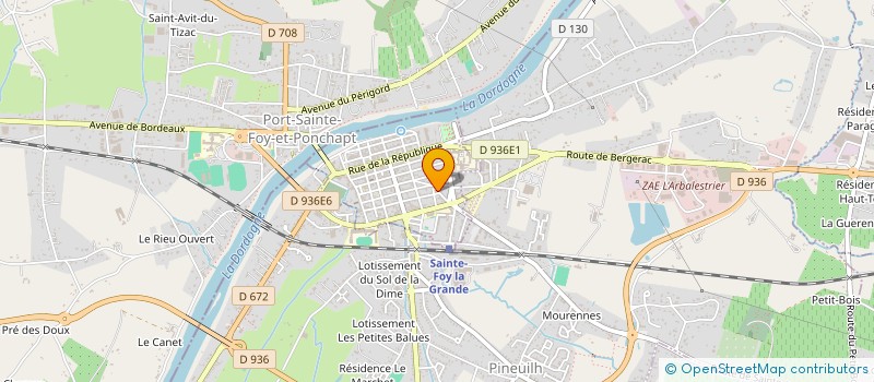 localisation de l'entreprise MONSIEUR DANIEL MEUNIER  SAINTE-FOY-LA-GRANDE