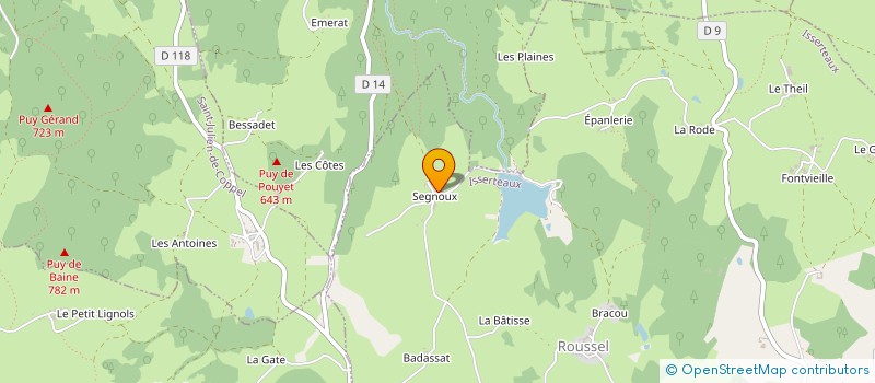 localisation de l'entreprise MONSIEUR DANIEL MEURINE  ISSERTEAUX