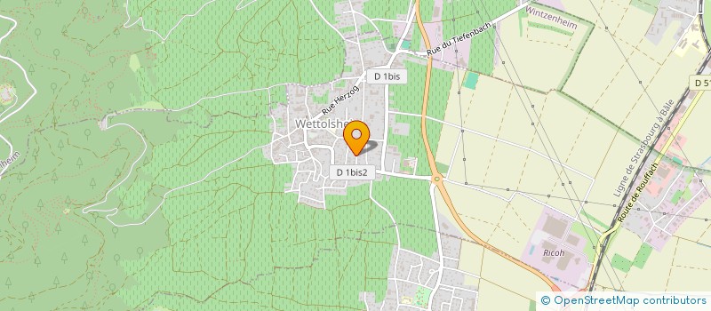 localisation de l'entreprise MONSIEUR DANIEL MEYER  WETTOLSHEIM