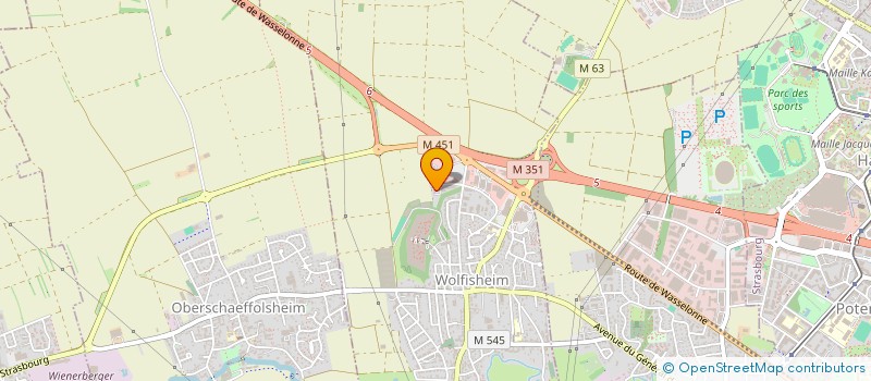 localisation de l'entreprise MONSIEUR DANIEL MEYER  WOLFISHEIM