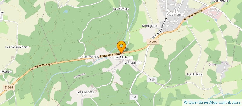 localisation de l'entreprise MONSIEUR DANIEL MICHAUT  POURRAIN