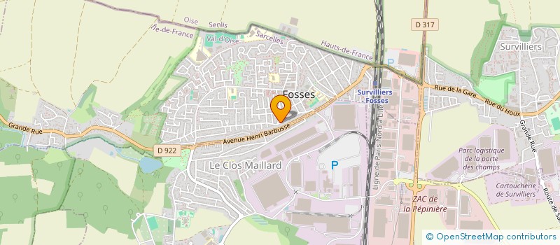 localisation de l'entreprise MONSIEUR DANIEL MICHEL  FOSSES