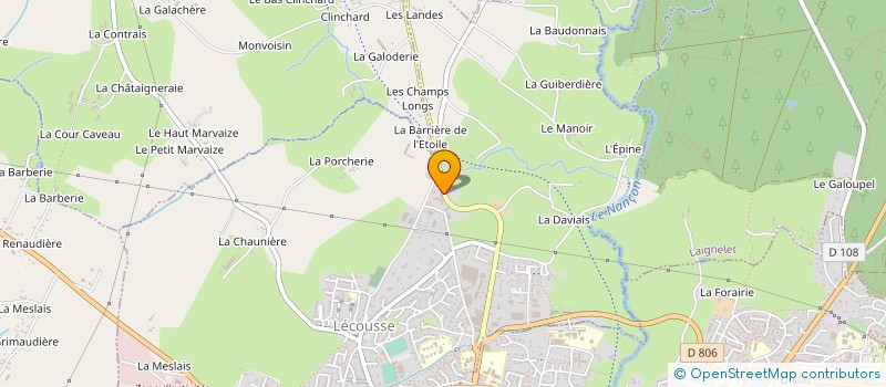 localisation de l'entreprise MONSIEUR DANIEL MILET  LECOUSSE