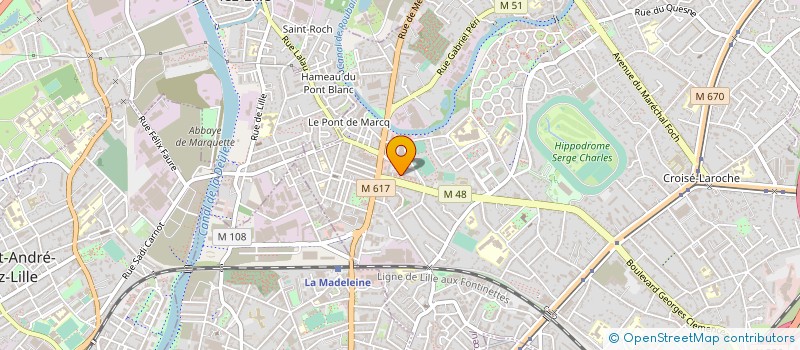 localisation de l'entreprise MONSIEUR DANIEL MILLESCAMPS à MARCQ-EN-BARŒUL