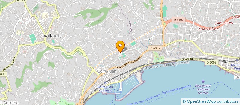 localisation de l'entreprise MONSIEUR DANIEL MILLOTTE  VALLAURIS